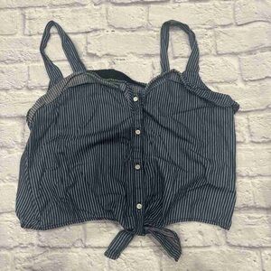 Striped Black and White Women's Top